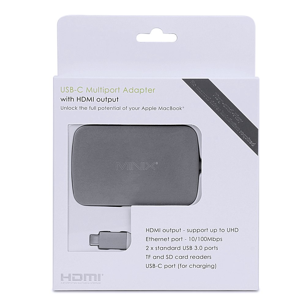 MINIX NEO C-X - USB-C Multiport Adapter with HDMI Output - Adapter Type-C untuk Notebook