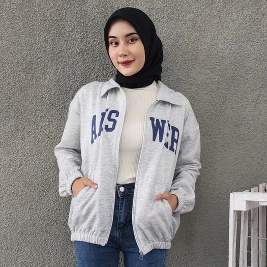 Answer Jaket Oversize - Jaket Wanita Kekinian