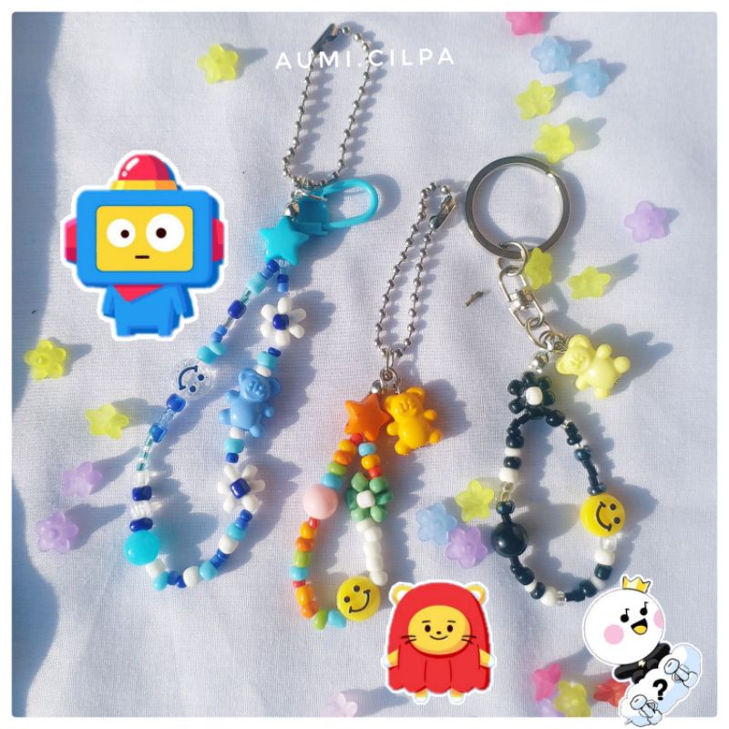 Keychain Ganci Phonestrap | Treasure Truz hikun lawoo yochi chilli | Gantungan kunci | Truz keychain