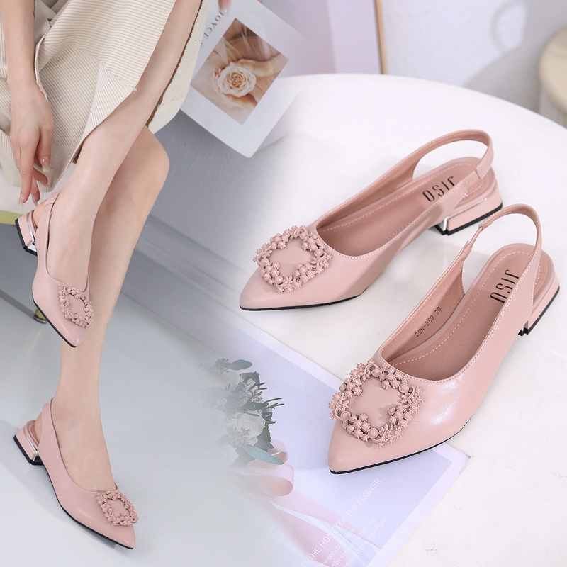 JISO RYONA ZEN-288 Sepatu Kerja Wanita Heels 3cm Slingback Import