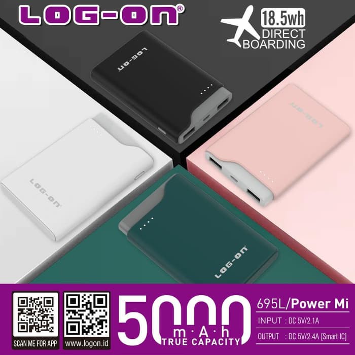 POWERBANK LOGON 5000MAH POWERMI 695L