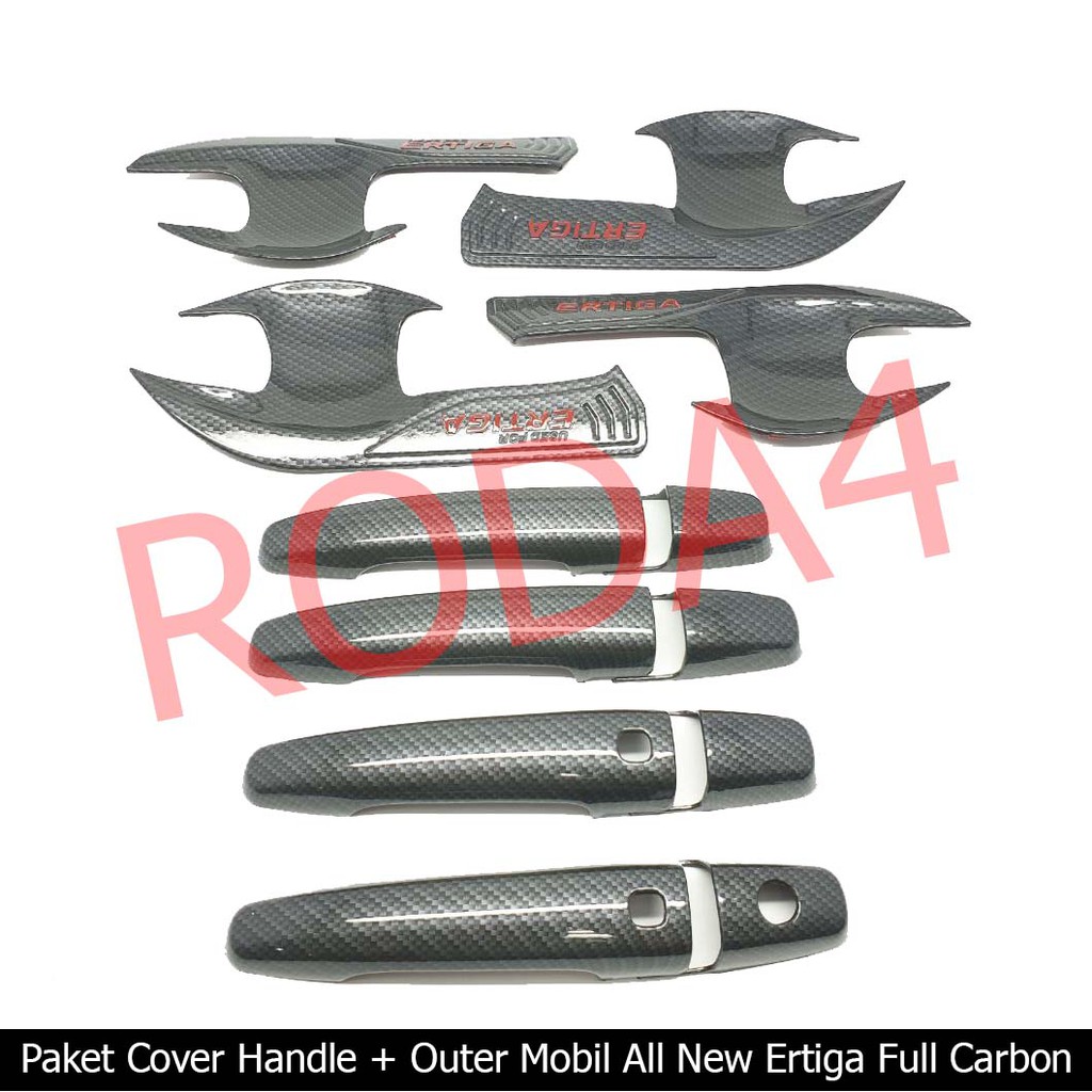 Paket Cover Handle Dan Outer Handle Mobil All New Ertiga Full Carbon