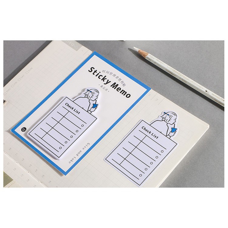 TIME MANAGER STICKY NOTE-Check List