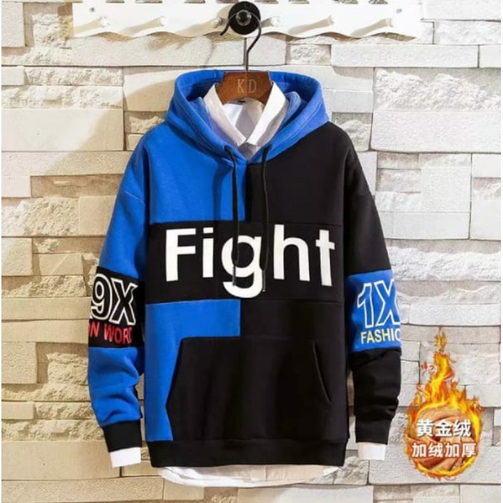 Fight Sweater Hoodie Pria - Sweater Combie Flecee Premium