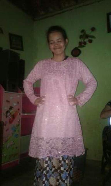 Maura Couple - Sania Ruffle Batik Couple Ori Ndoro Jowi Dnt Garansi Termurah - Brokat Akita Bs024