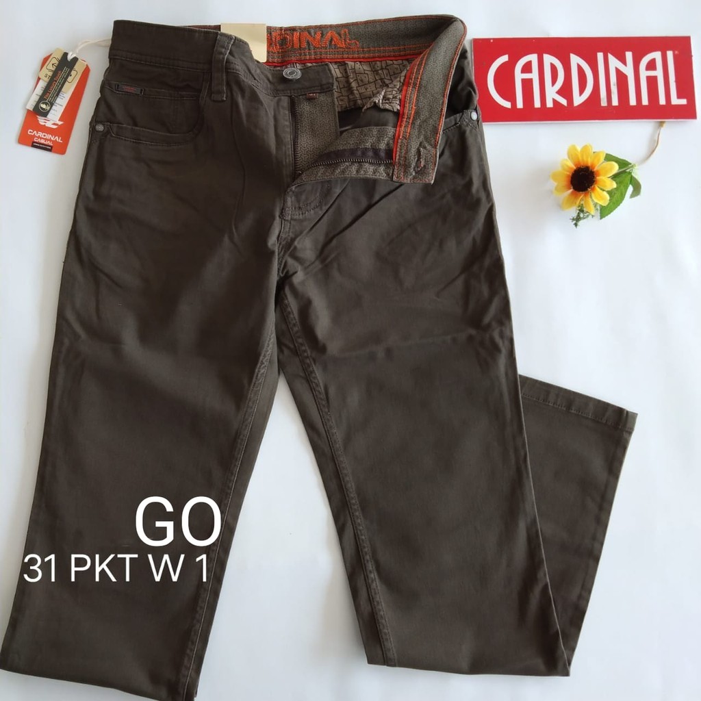 gof 31-PKT 2 CARDINAL CASUAL CELANA POCKETS PANJANG Celana Chino Pria Fashion Laki Brand Kekinian