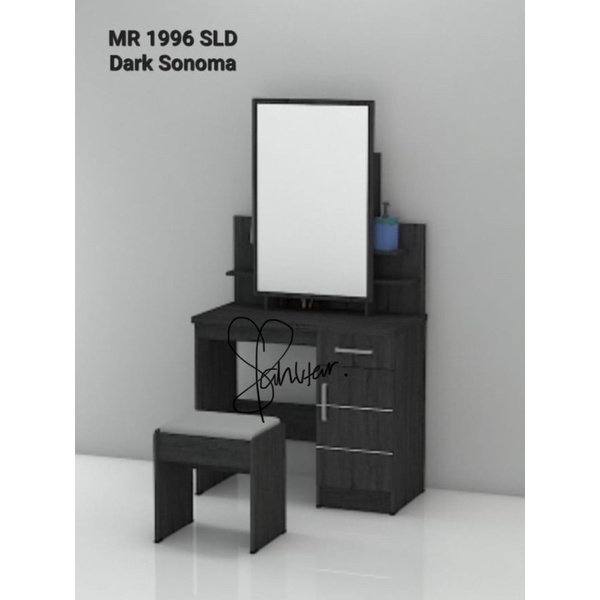 Meja Rias kaca petak | meja rias murah | pintu geser