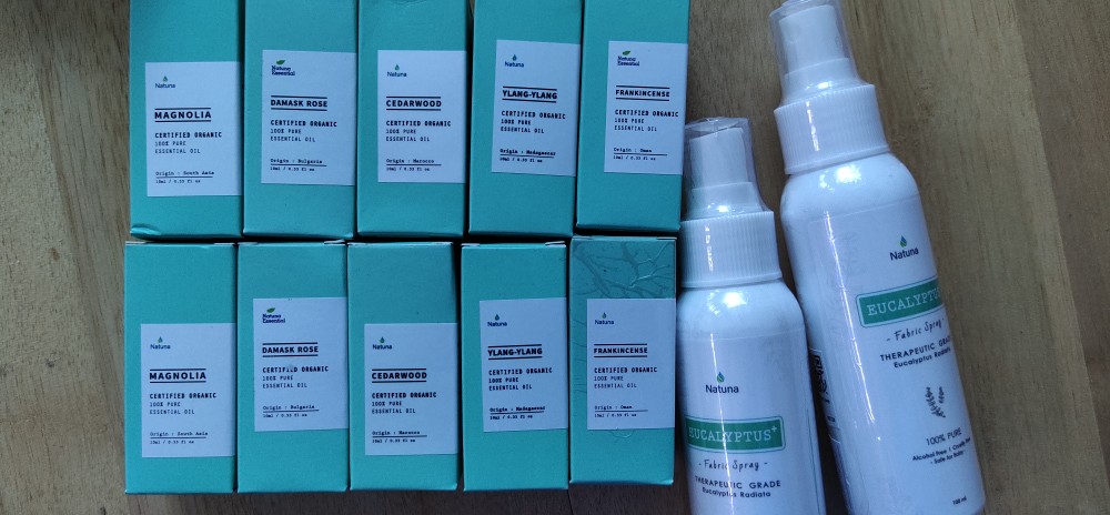 Natuna Damask Rose Essential Oil Diffuser Humidifier Minyak Esensial Purifier Aromatherapy Difuser