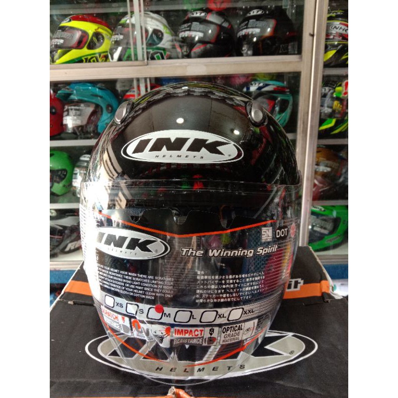 helm INK CENTRO ORIGINAL BLACK GLOSSY