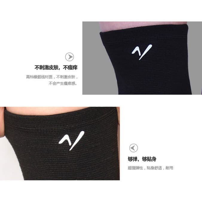 Sport High Elastic Knee Pads / Pelindung Lutut - Black