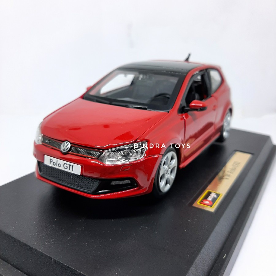 Diecast Miniatur Mobil Volkswagen VW Polo GTI Diecast Metal Mobilan Bburago 1:24