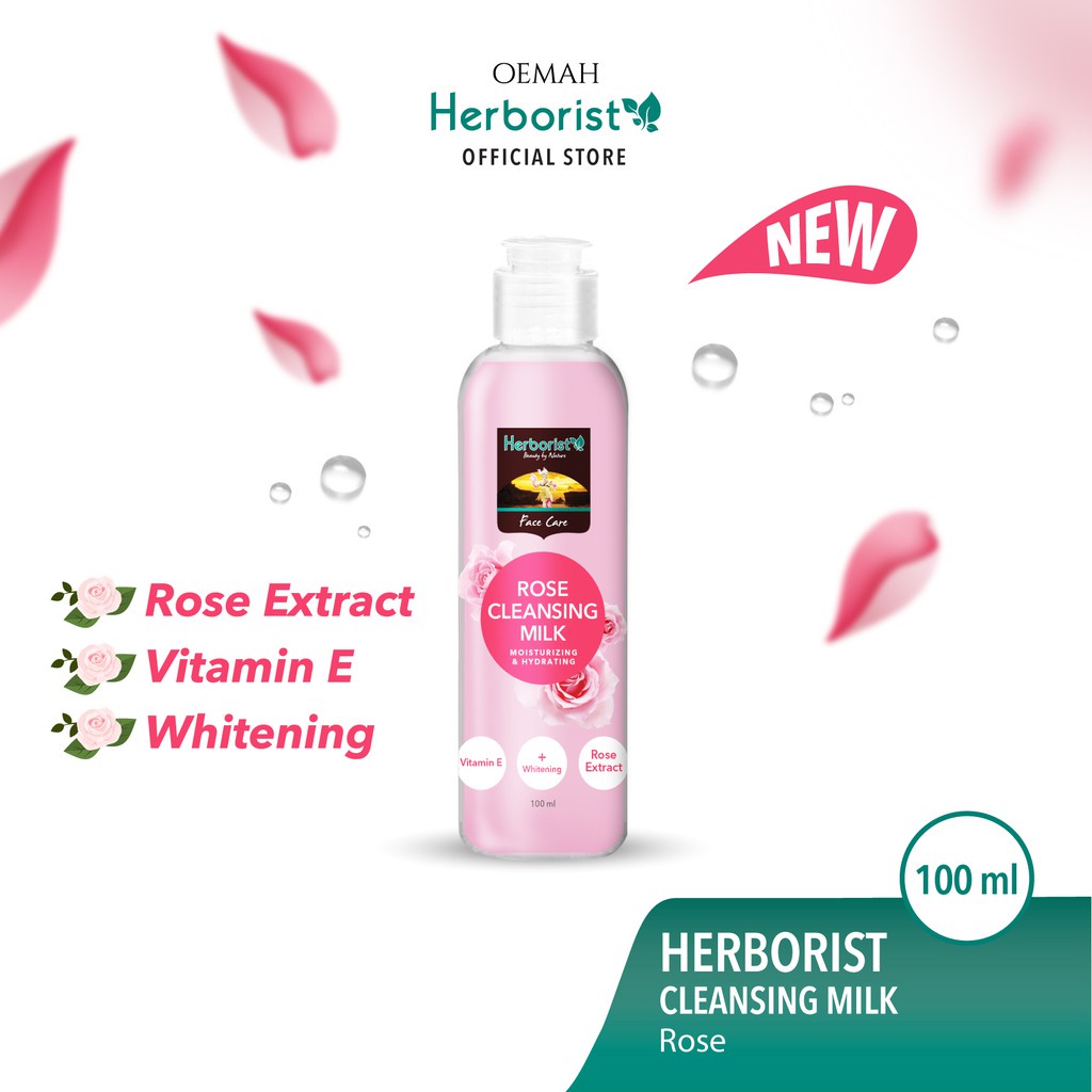 HERBORIST ROSE cleansing milk//rose water//facial rose//sleeping mask*