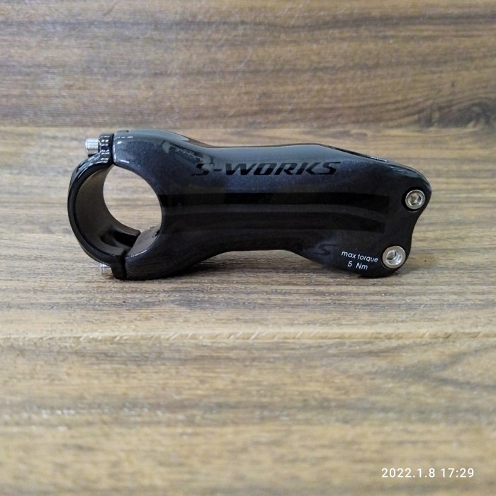 Stem S-Works Specialized Carbon 90 mm 17 Derajat Sworks Hitam Glossy