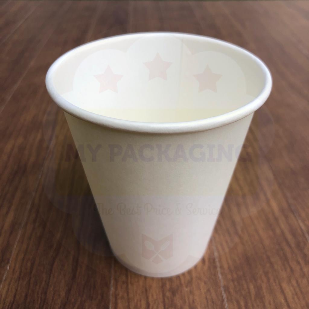 Paper Cup 8oz polos 50pcs Gelas Kertas Kopi Tahan Panas 240ml Coffee 8 oz