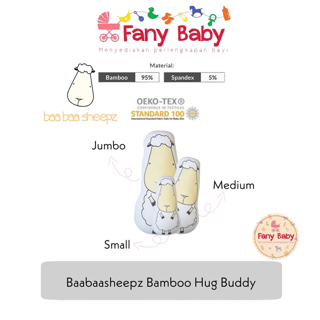 BAA BAA SHEEPZ BED TIME HUG BUDDY SMALL [ 16X28CM ]