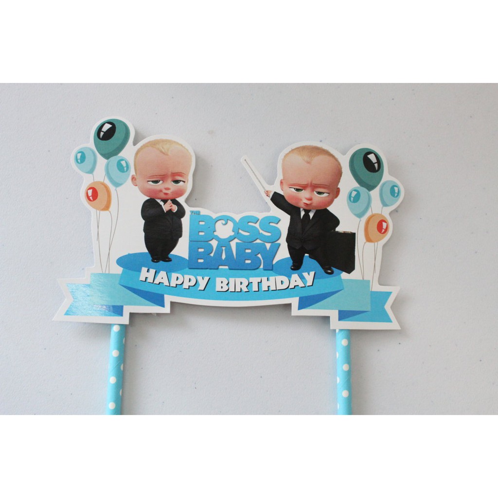 cake topper baby boss / tusukan kue baby boss / hiasan kue baby boss