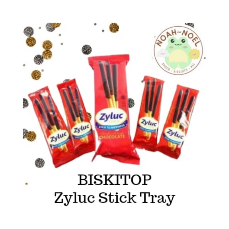 

NN - BISKITOP Zyluc Stick Cokelat Tray 45gr Biskuit stik cokelat cemilan anak murah