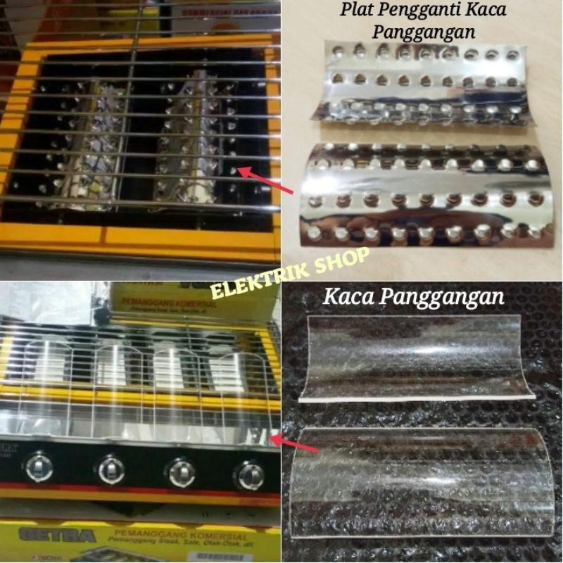 PLAT KACA PANGGANGAN KOMPOR PANGGANG / PLAT PENGGANTI KACA PANGGANGAN / KACA PANGGANGAN