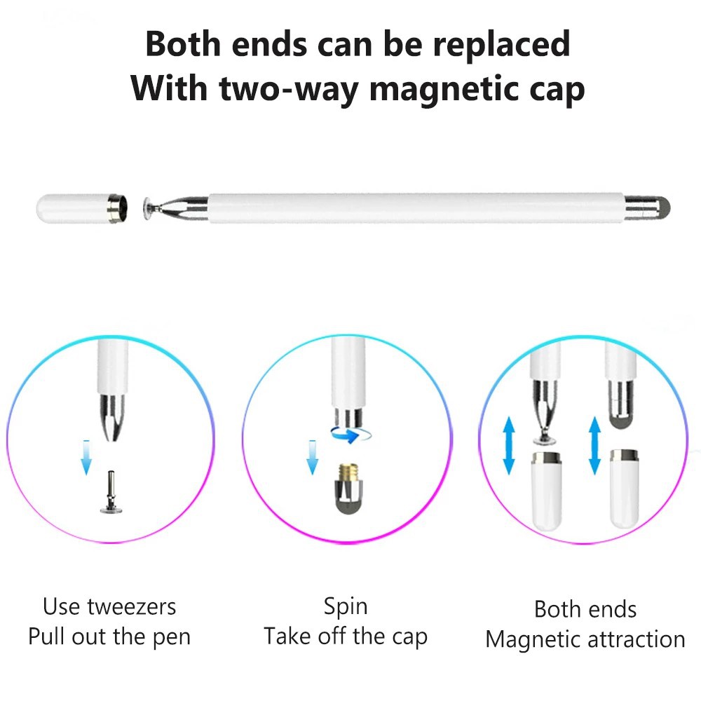 【Beli dua diskon 20%】 Goojodoq Capacitive Stylus Universal Touch Screen Pen For phone &amp; pad