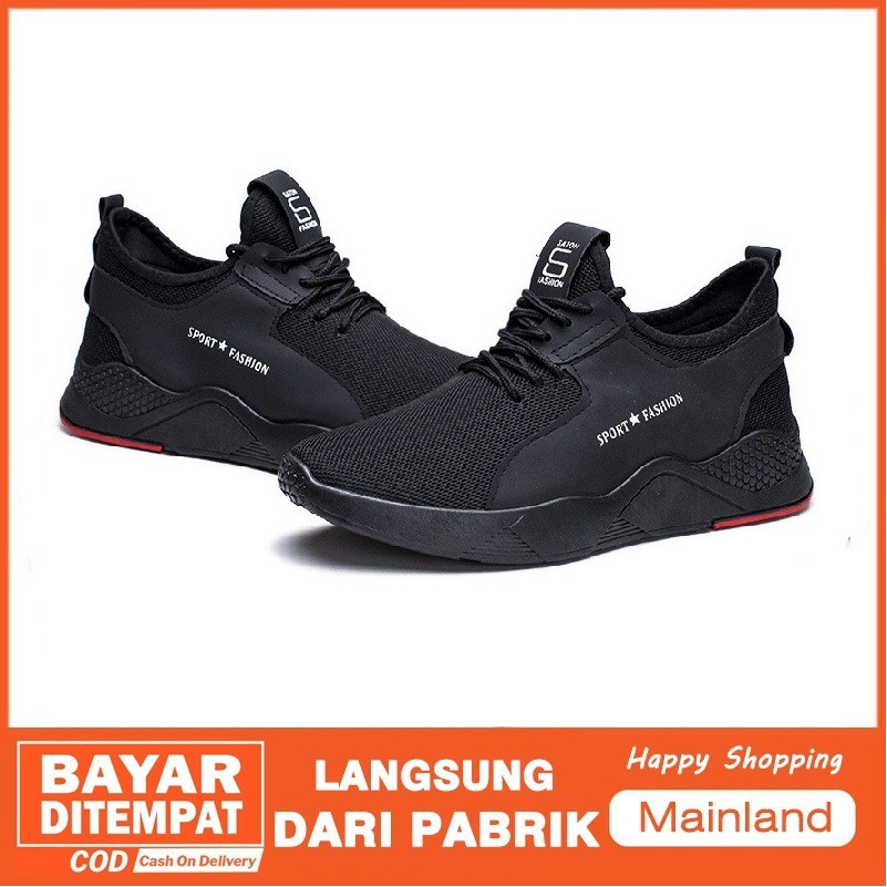 Mainland Sepatu Pria Sneakers Running Shoes Sport Casual Olahraga Korea Sepatu Pasang MR203