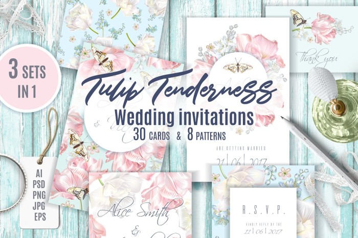 Wedding Invitations Bundle - Photoshop &amp; Illustrator