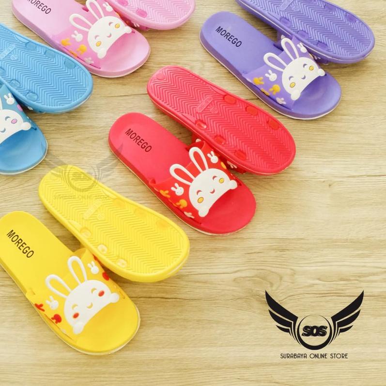 ♦ Sandal Selop Wanita Eva Kelinci Morego / Sandal Karet Karakter/ Sendal Slop Lucu/ Sandal Rumah Kar