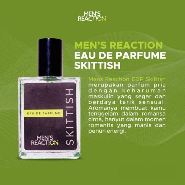 Parfum Men's Reaction Skittish Parfume Pria Dengan 3 Aroma Sekaligus