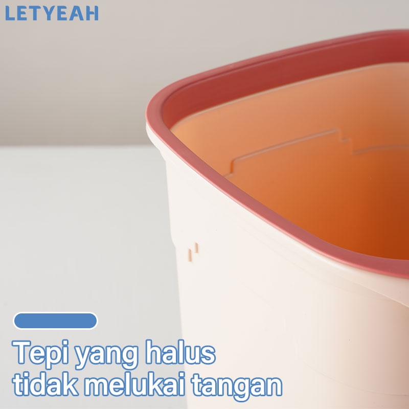 letyeah Tempat sampah minimalis aesthetic / tong sampah ruang tamu kotak sampah dapur trash bin / gratis 1 roll kantong sampah