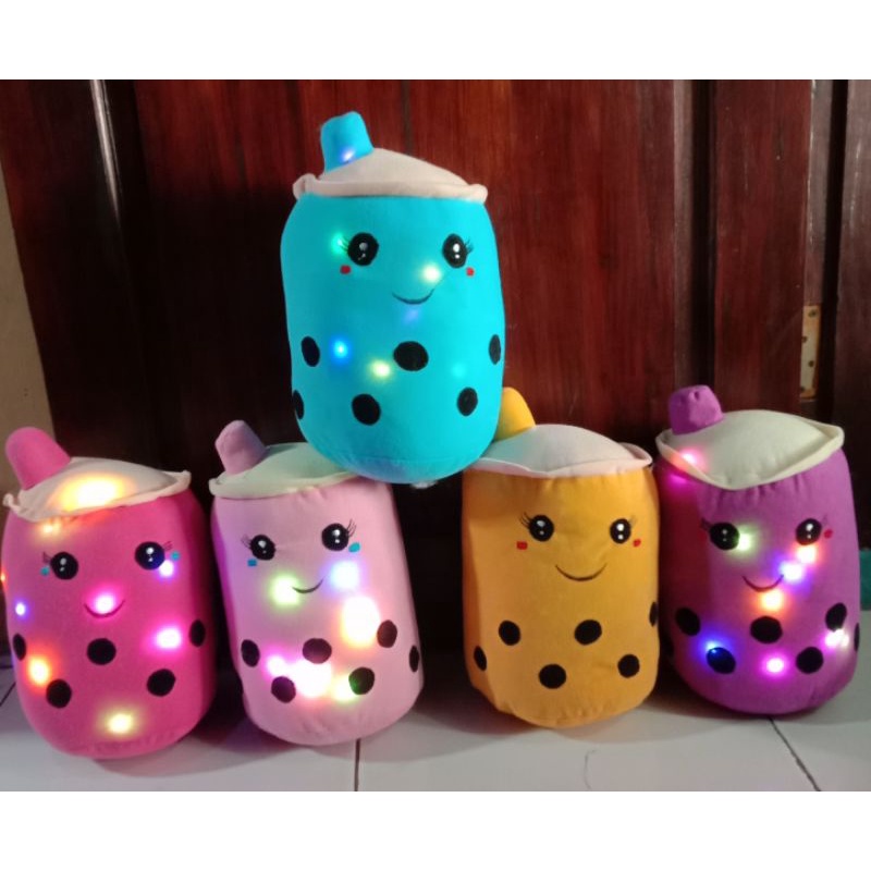 Boneka Boba Milk Led(Nyala)Kedip Uk30Cm Mainan Anak Viral Murah