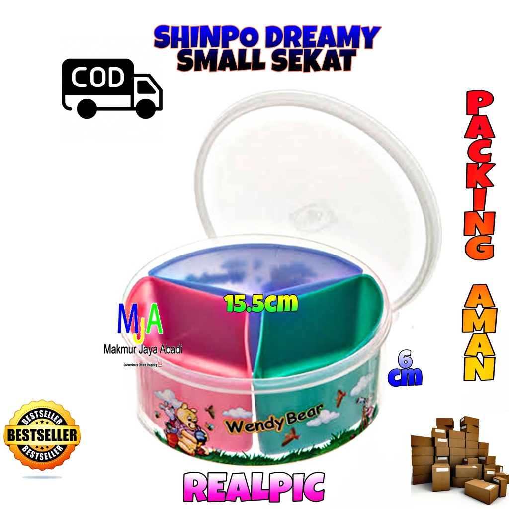 ( BISA COD ) PROMO Shinpo SIP-305 Dreamy Series / Toples Plastik Polos / Tempat Cemilan / Food Storage / Wadah Makanan