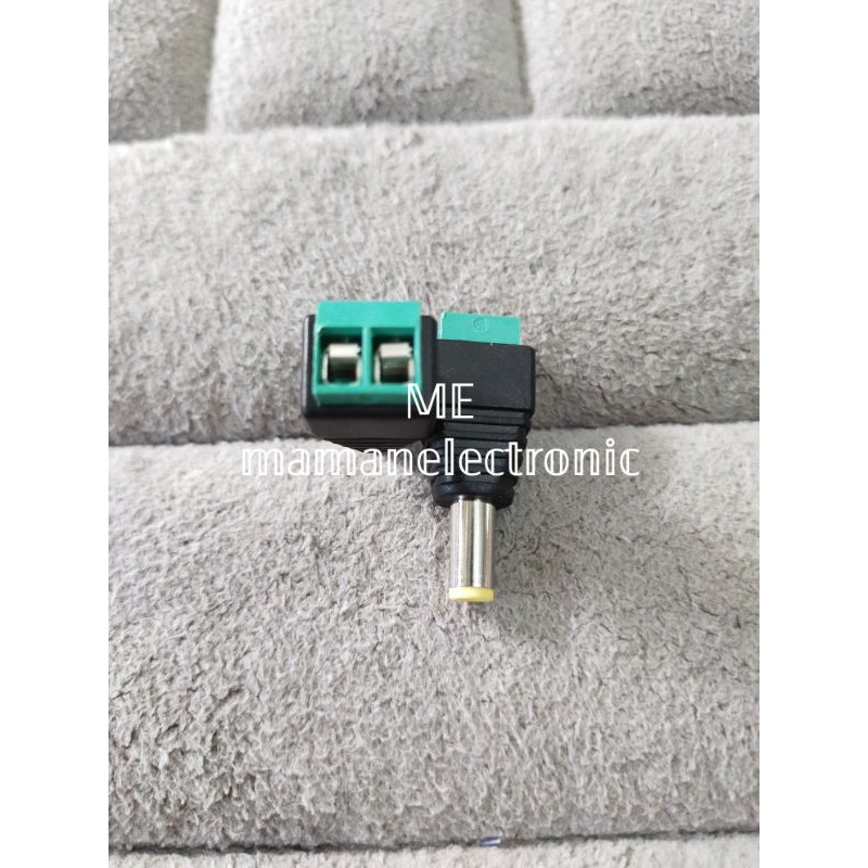 Jak Jek Jack DC Male 2.1 x 5.5mm Power Kabel Jack Adaptor Konektor Cowo MALE CCTV