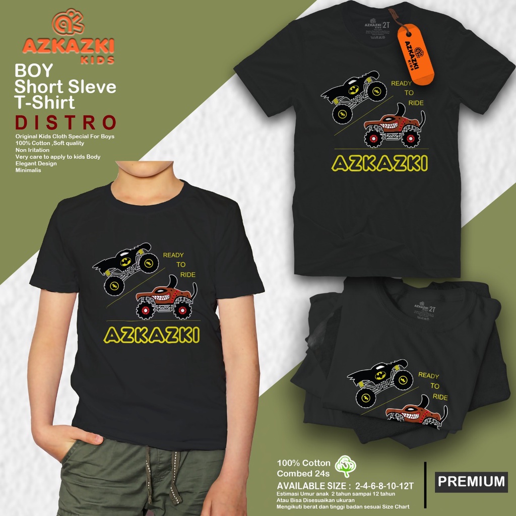 Baju kaos Anak Laki Laki Distro Bahan Premium Katun Cotton Combed 24s Kaus Oblong T Shirt Tshirt Len