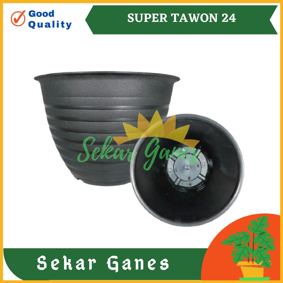Pot Super Tawon 24 Cm Hitam Garden Of Love Pot Plastik 24CM Pot Tawon Pirus Putih 24 27 30 Tinggi