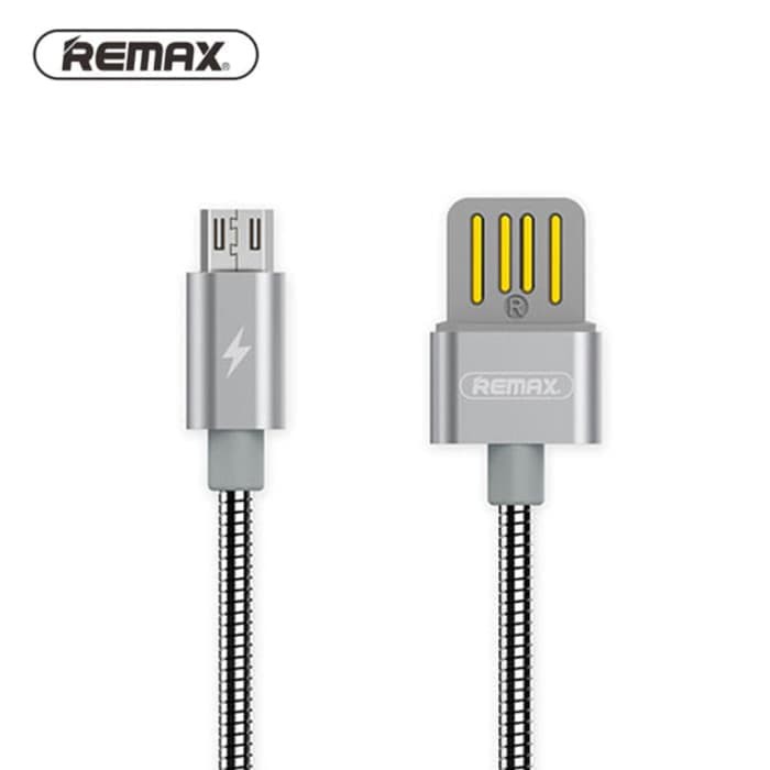 Kabel Data Remax Silver Serpent Fast Charger Micro USB Android RC-080m