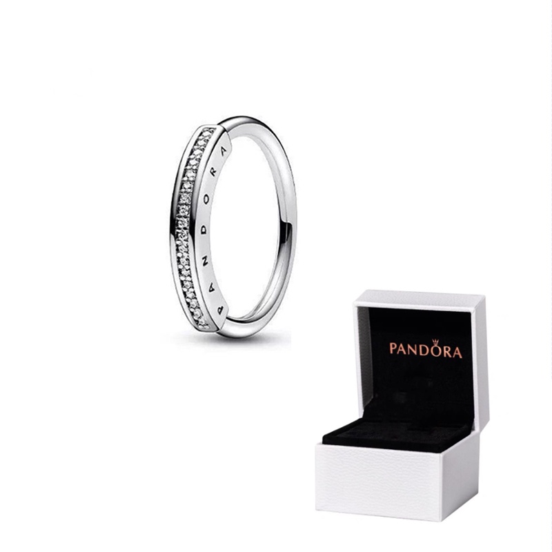 Pandora Cincin Sterling Silver 925 Dengan Cubic Zirconia Untuk Wanita