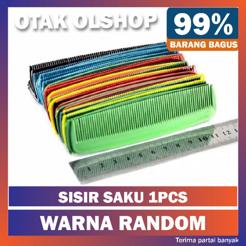 Sisir saku serbaguna tebal kuat - sisir saku motif kayu