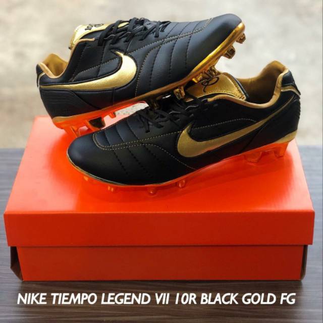 Nike Tiempo Legend VII 10R Black Gold FG