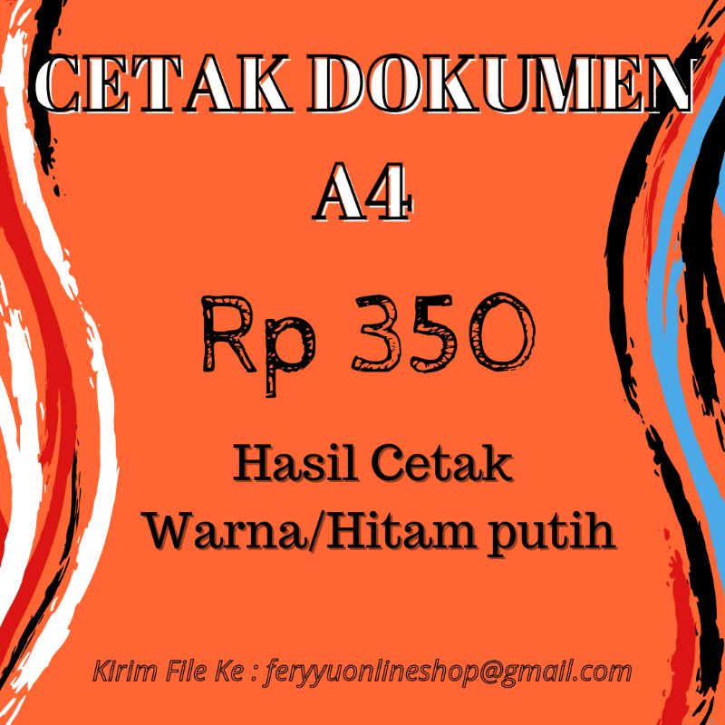 

Jasa Cetak Print Dokumen A4 dll.