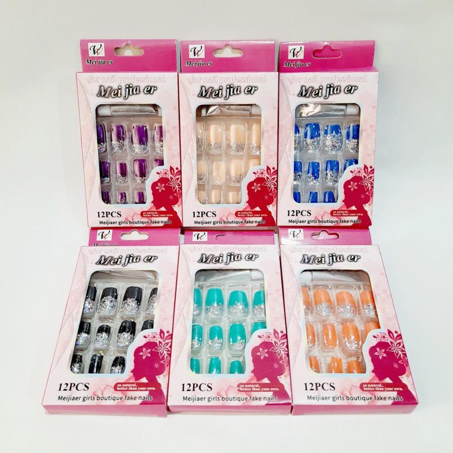 Nail Profesional Kuku Palsu Modern Sovenir Fake Nails Murah