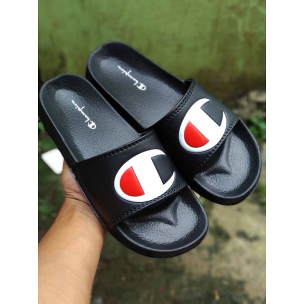 Sandal slide champion, sandal pria wanita casual, sandal champion slides, Sendal champions