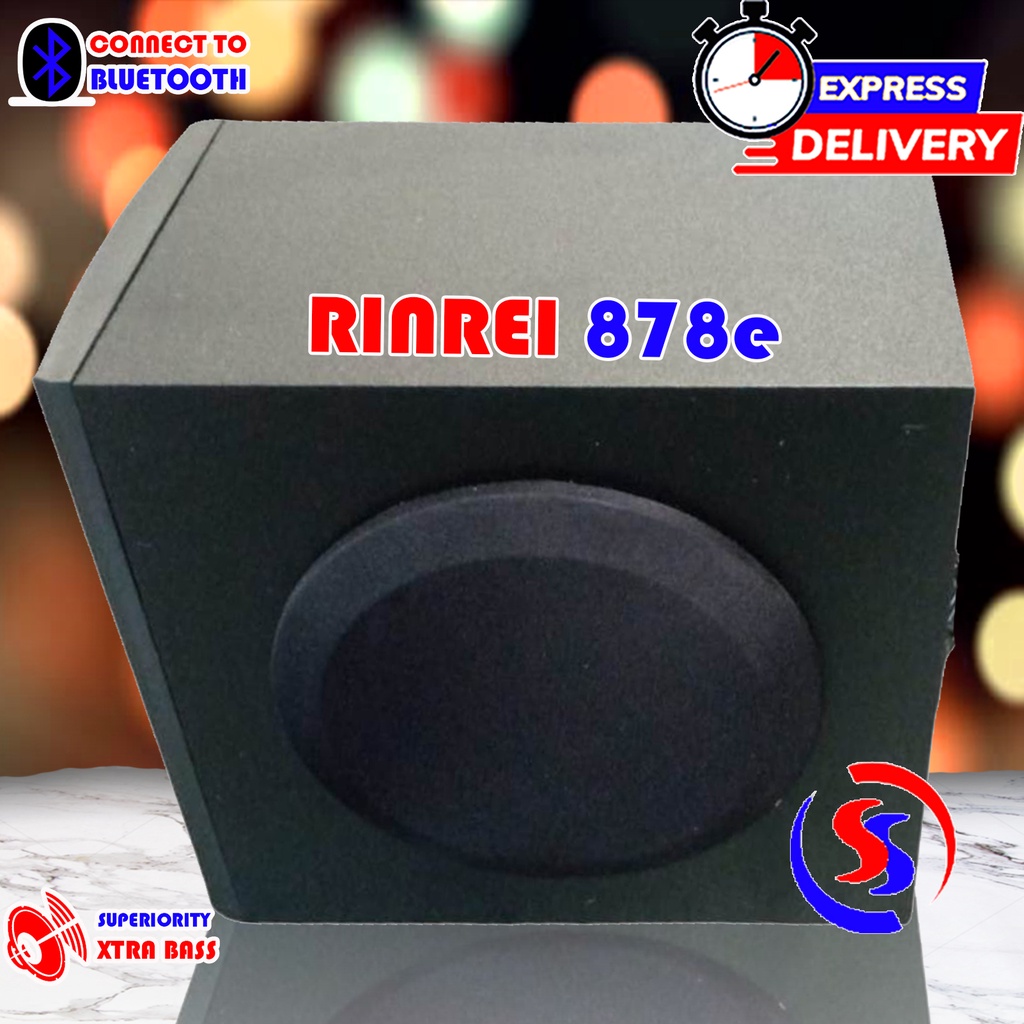 SPEAKER BLUETOOTH SUPER BASS RINREI 878E GARANSI RESMI