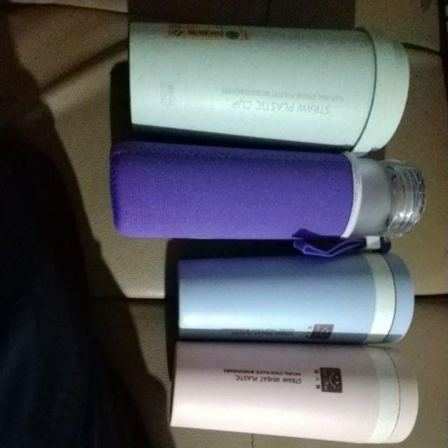 My Botlle Botol Minum Kaca hello Master + Free Sarung (480ml)