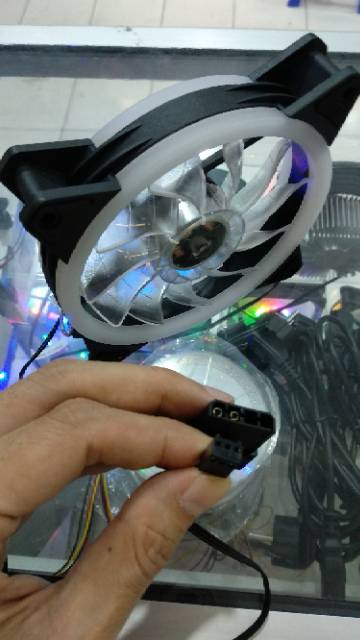 FAN CASING 12CM RGB DOUBLE RING COOLING FAN CASE COOLMOON