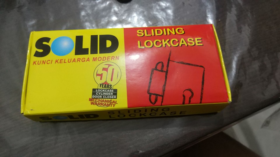 Kunci Pintu Sliding Geser Kunci Mekar Solid Lenkap