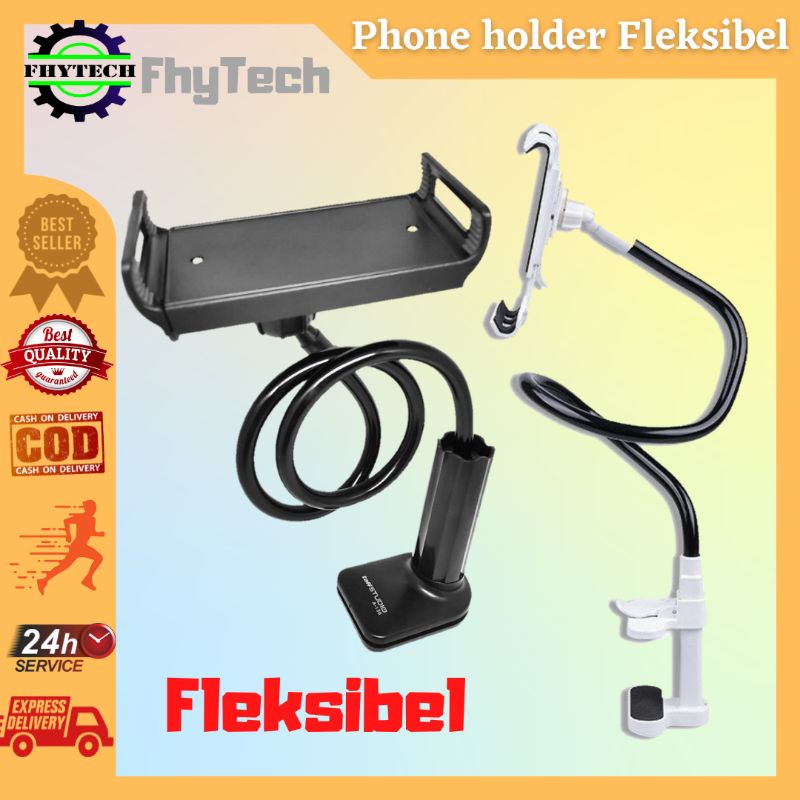 CUCI GUDANG Holder Hp Tablet Elastis Fleksibel lipat  Klip Arm Universal