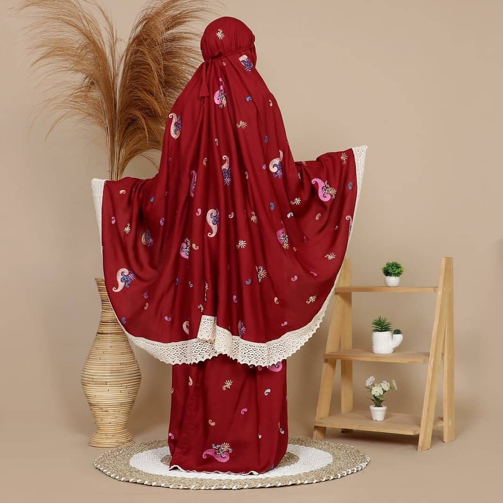 MUKENA DEWASA BORDIR STARLA|MUKENA DEWASA RAYON MEWAH FULL BORDIR