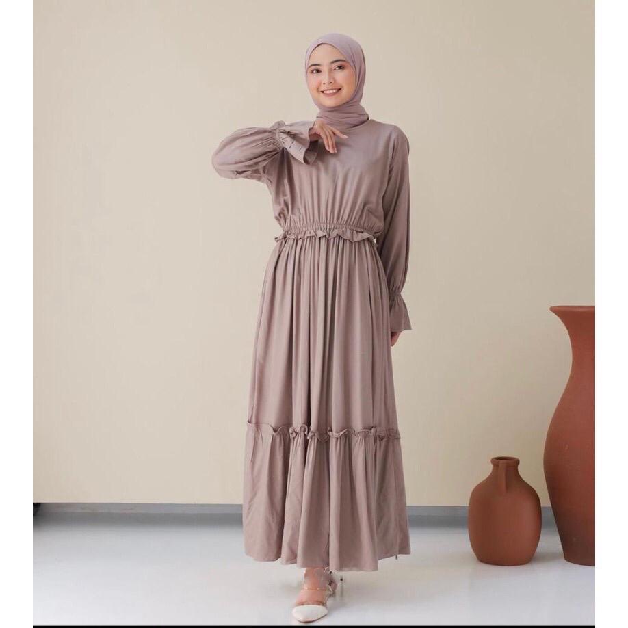 1KG MUAT 4PCS | BARENA GAMIS REMPEL HITS PREMIUM FASHION OOTD SELEBGRAM SYARIAH MUSLIMAH GROSIR