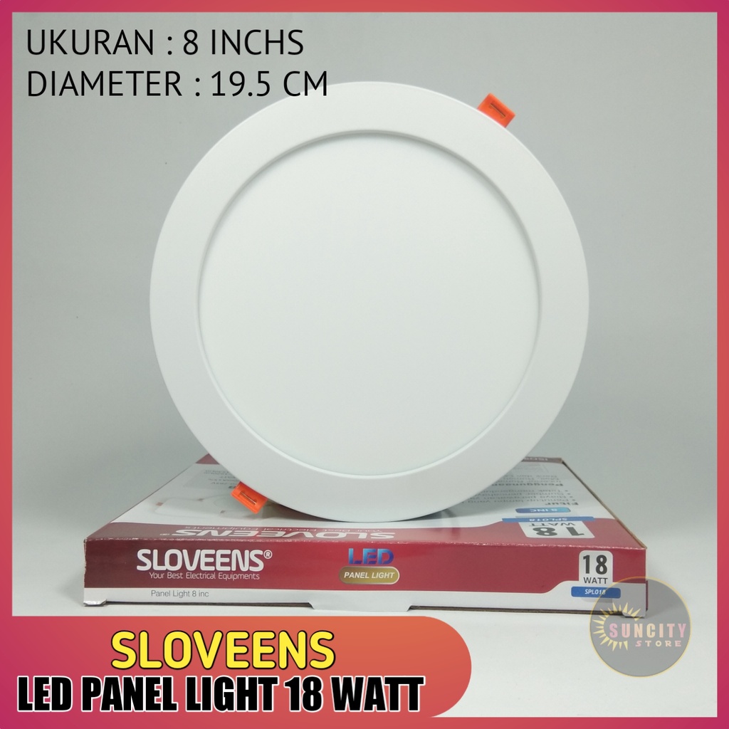 Sloveens Panel LED / LED Downlight Inbow 18 Watt - Cahaya Putih &amp; Warm White