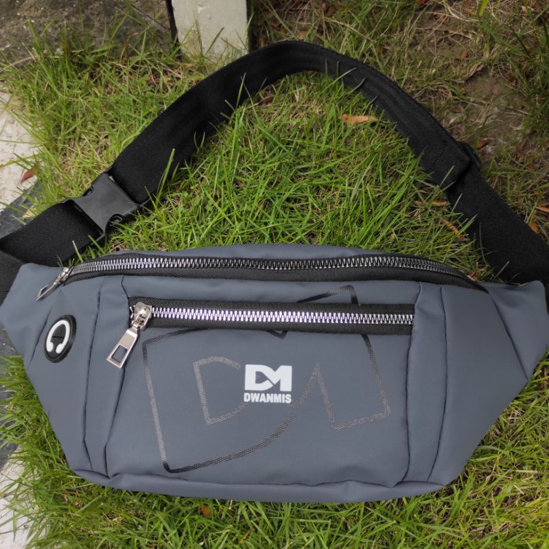 WaistBag Original DM Waterproof | Tas Selempang Pria Anti Air Premium