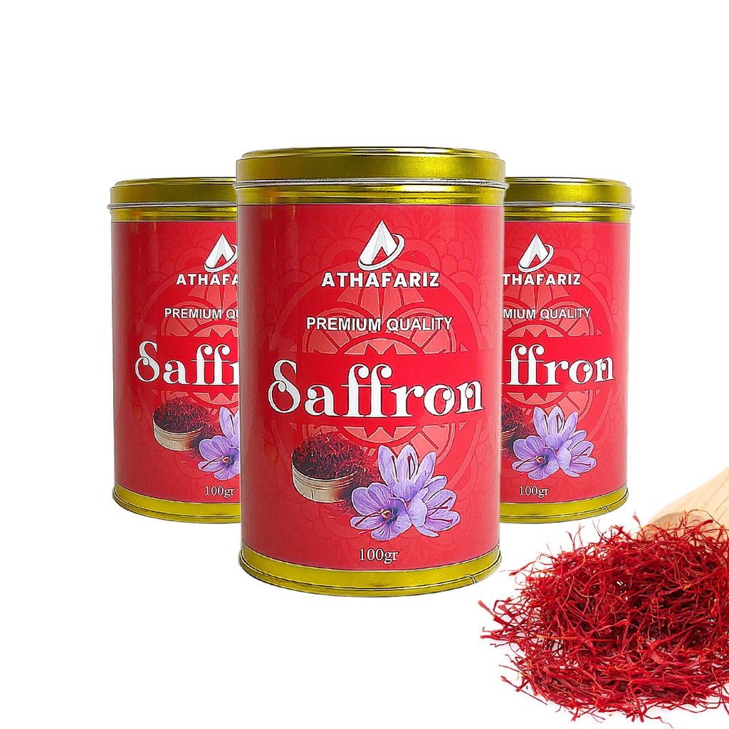 Saffron Negin 100 Gr Original Athafariz / Safron Super Negin Premium Kemtan